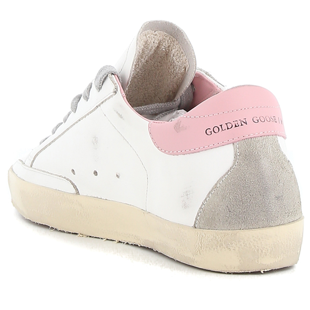 [17% 쿠폰] (W) 골든구스 슈퍼스타 화이트 핑크탭 스니커즈([17% 쿠폰] (W) Golden Goose Superstar White Pink Heel Tab Sneakers) - 4
