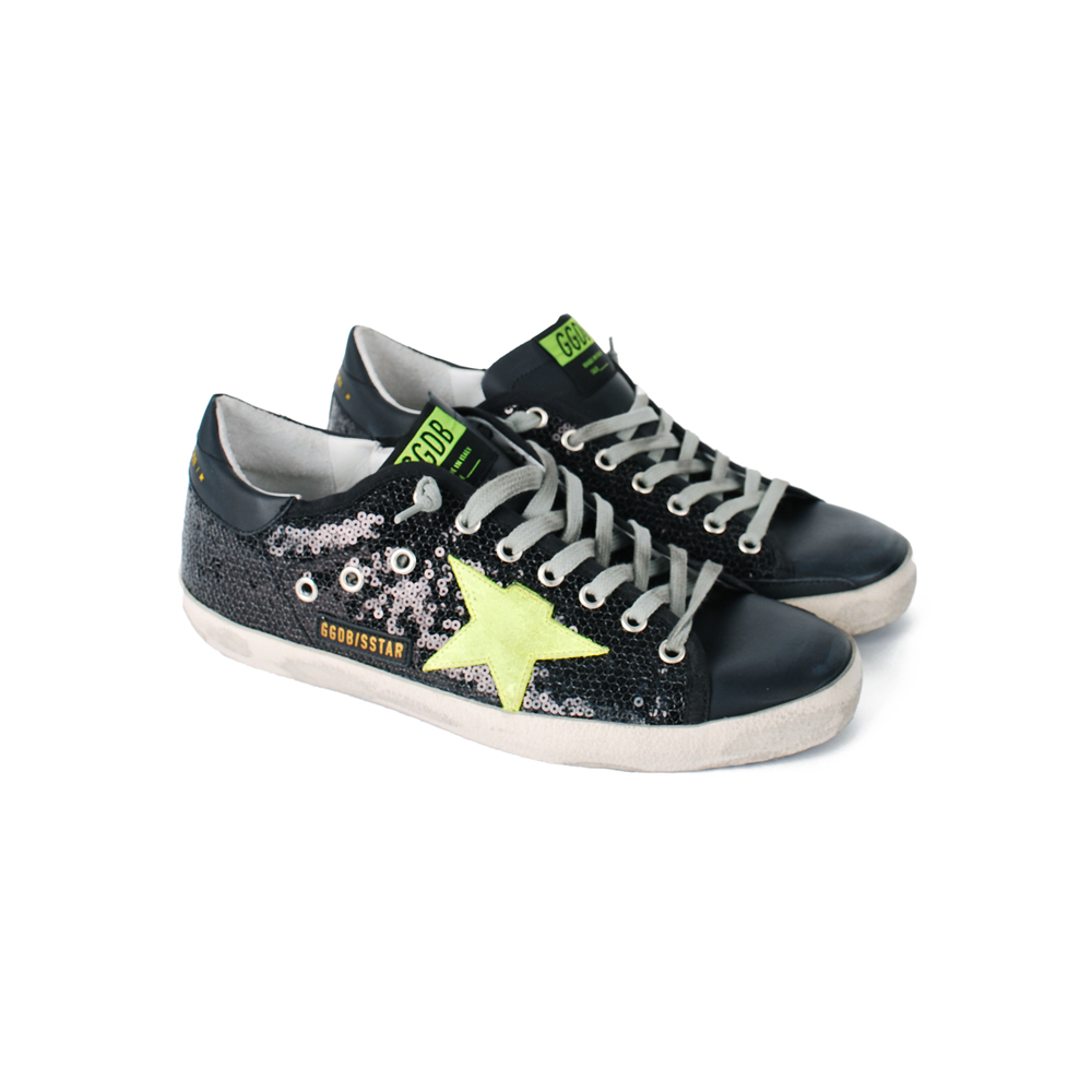 [17% 쿠폰] 골든구스 15주년 슈퍼스타 스니커즈 블랙 네온([17% 쿠폰] Golden Goose 15th Anniversary Super-Star Sneakers Black Neon) - 4