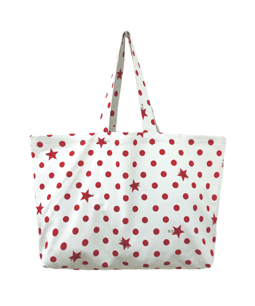 E261AO005RR0FREE Escapefrom Tomato Pixel ESCF Dot Star Denim Eco Bag