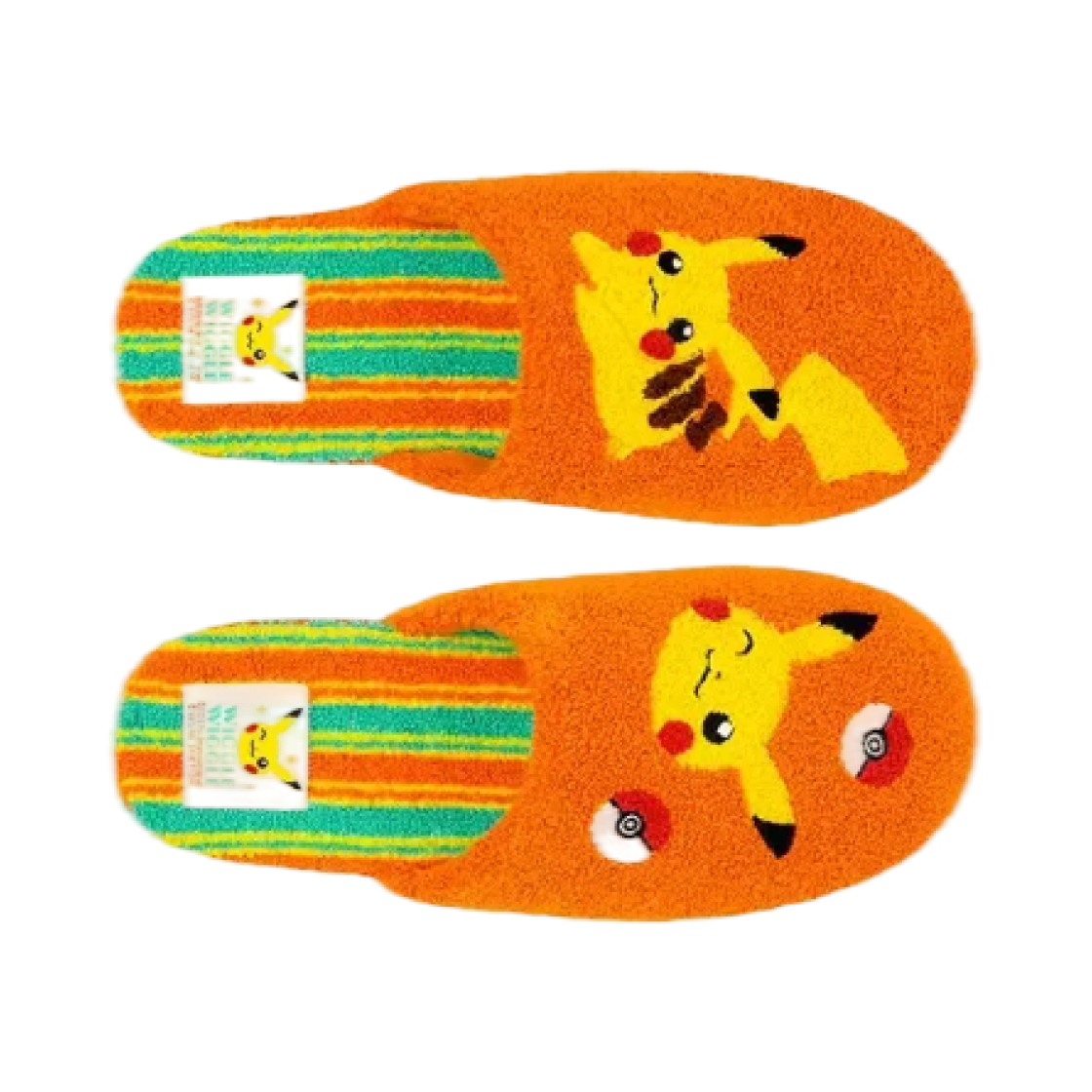 - Pokemon x Wiggle Wiggle Terry Home Slippers Pikachu