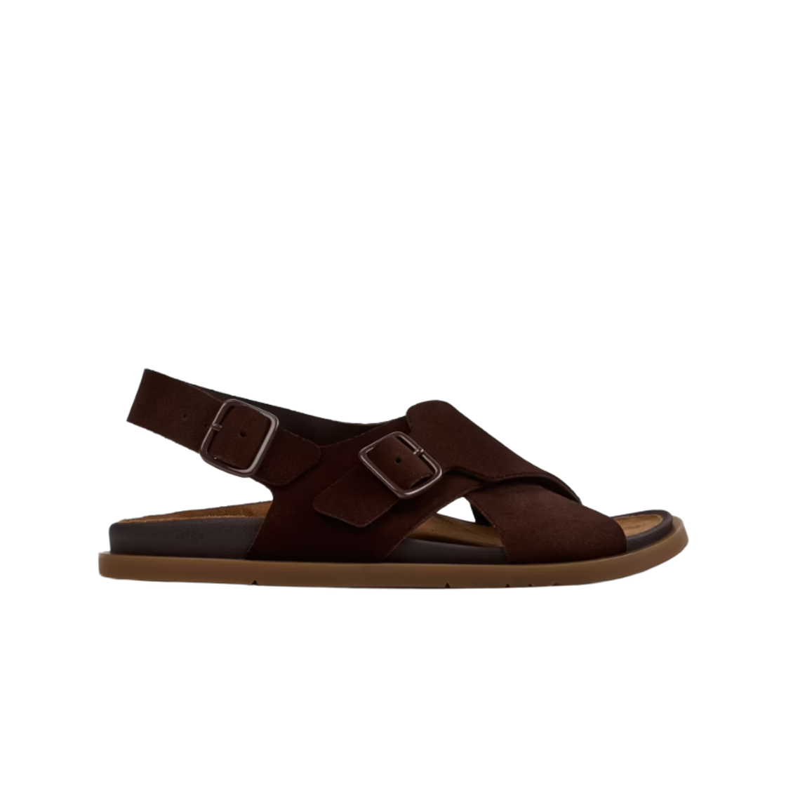 K201880-001 (W) Camper Lluc Suede Sandal Brown