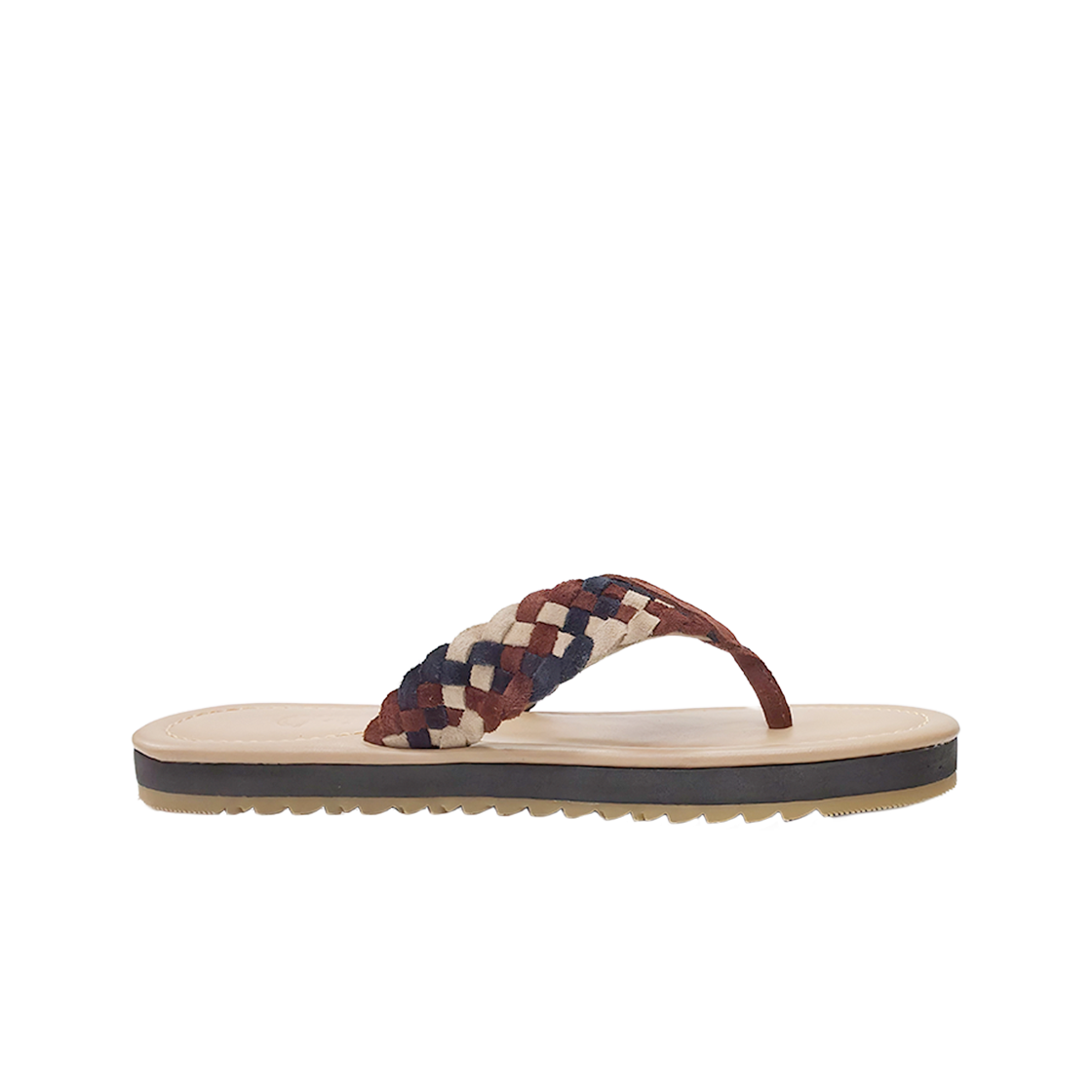 츄바스코 쪼리 리보 브라운 네이비 베이지(Chubasco Rivo Brown Navy Beige)