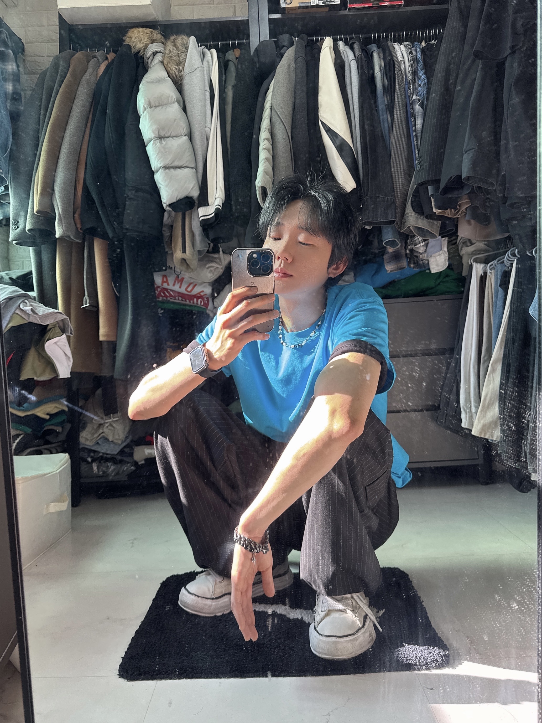 Maison Mihara Yasuhiro Blakey OG Sole Canvas Low-top Sneakers White, Diesel Dx1342 Stainless Steel Pendant Necklace Silver 착용 스타일 - 4
