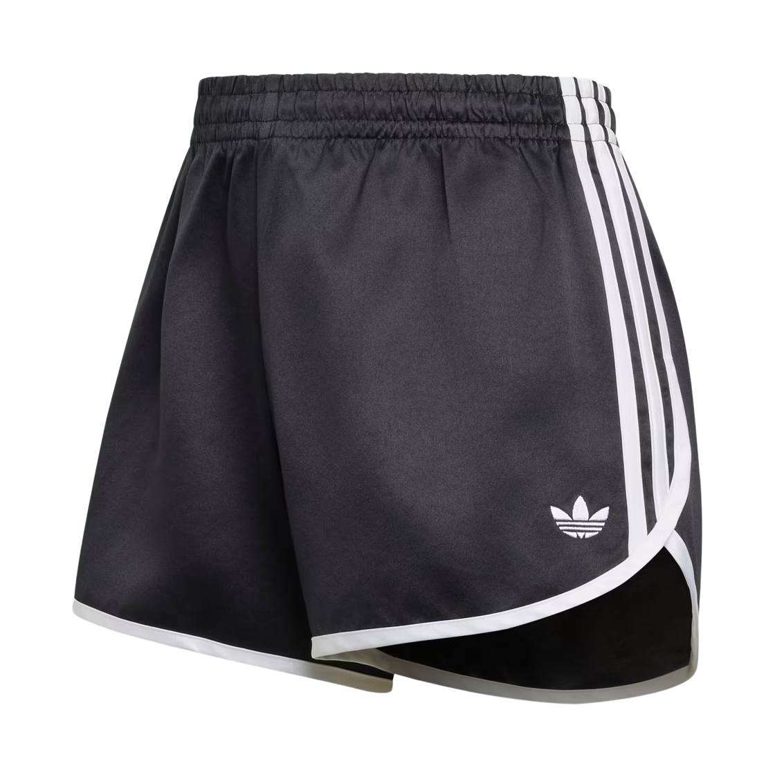 KR4226 (W) Adidas Satin 3S Sprinter Shorts Black White - KR Sizing