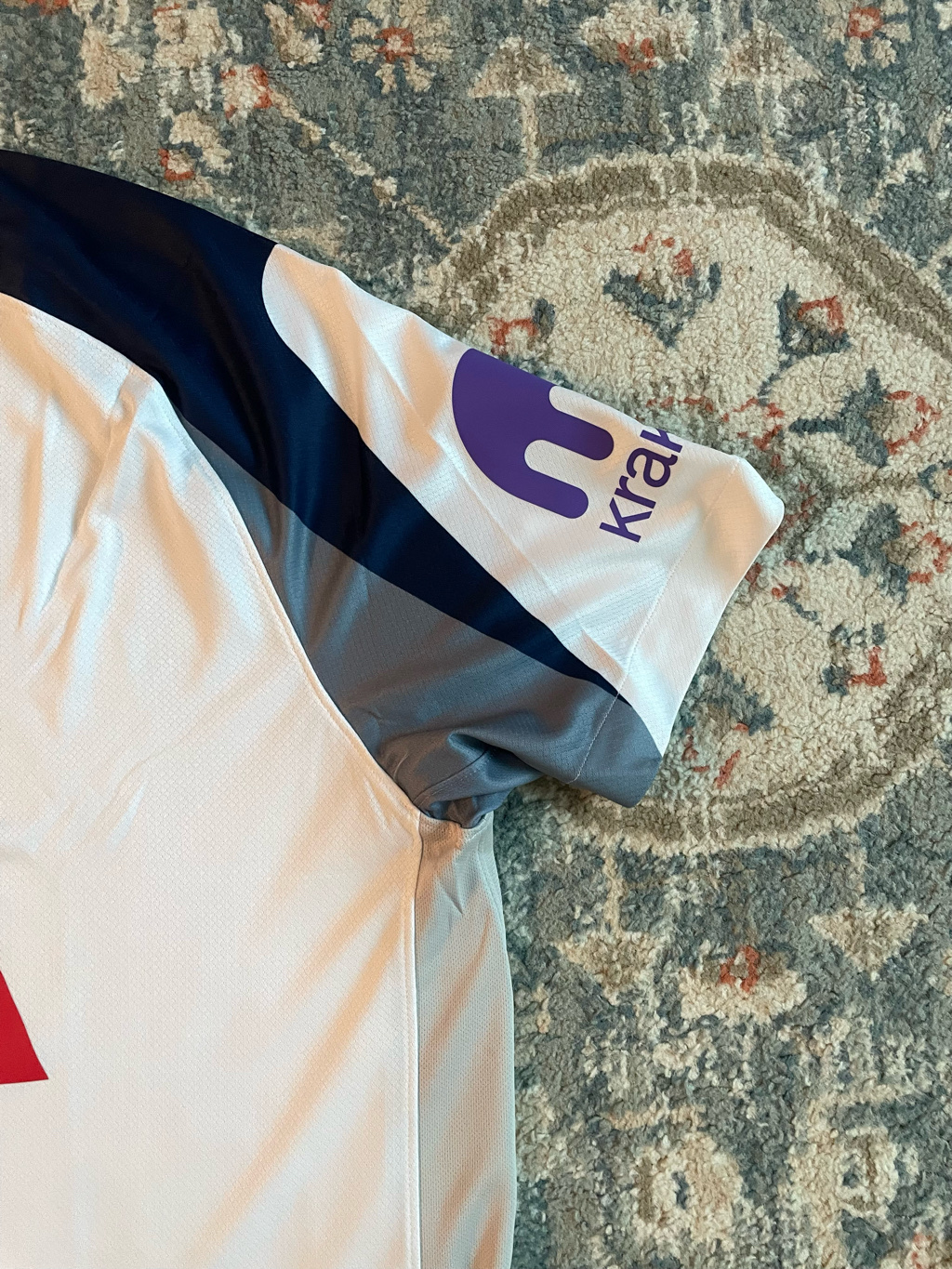Nike Tottenham Hotspur 2025/26 Stadium Home Dri-Fit Football Replica Jersey White Light Iron Ore (Non Marking Ver.) 착용 스타일 - 3