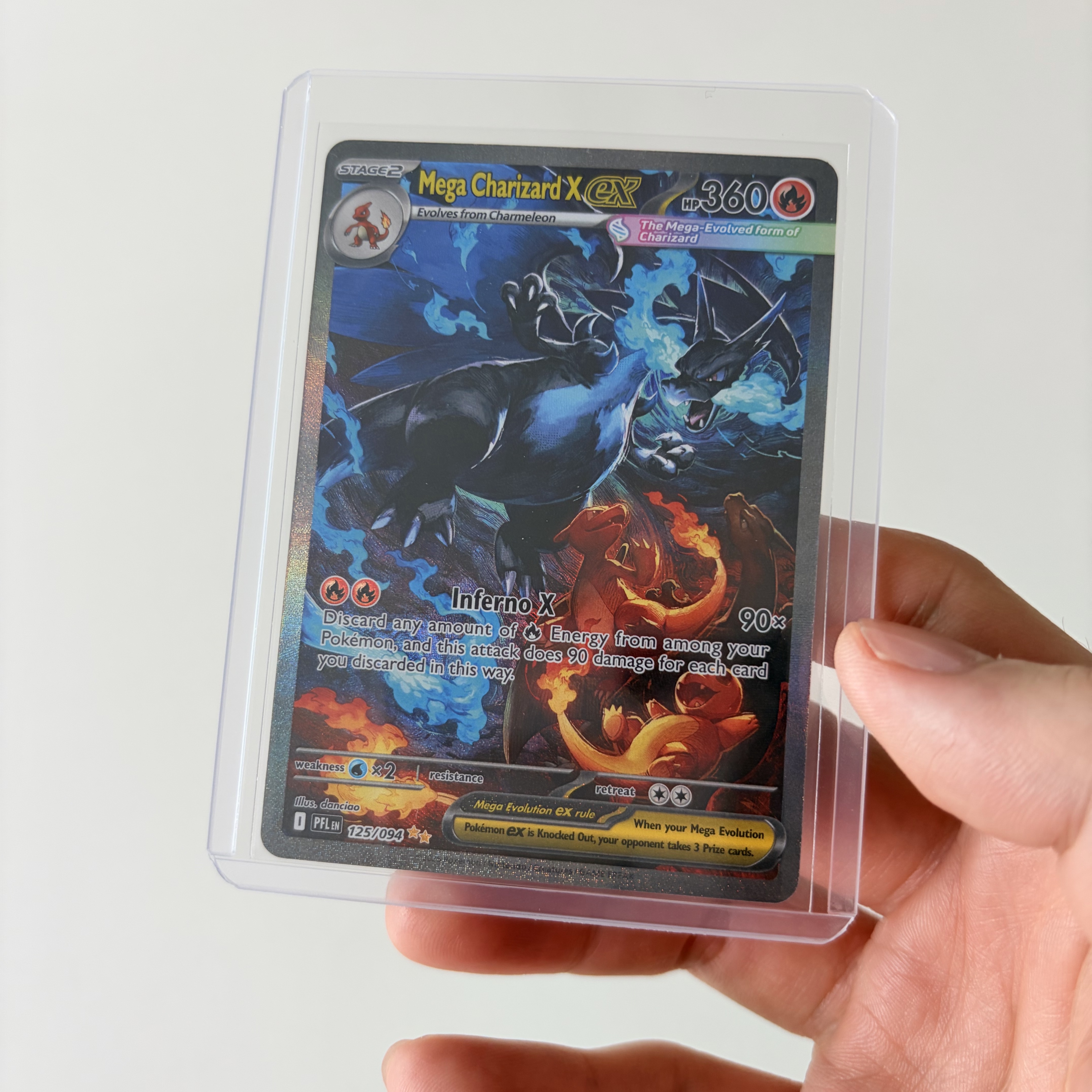 Pokemon TCG First Partner Illustration Collection Series Vol.1 Box (English Ver.), Pokemon TCG Mega Charizard X ex SIR Phantasmal Flames (English Ver.) 착용 스타일