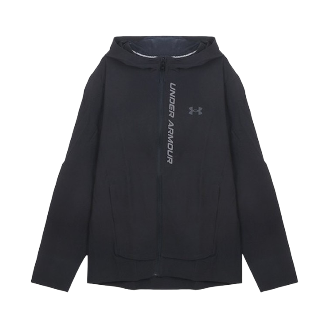 언더아머 UA 아웃런 스톰 자켓 블랙 제트 그레이(Under Armour UA Outrun Storm Jacket Black Jet Gray)