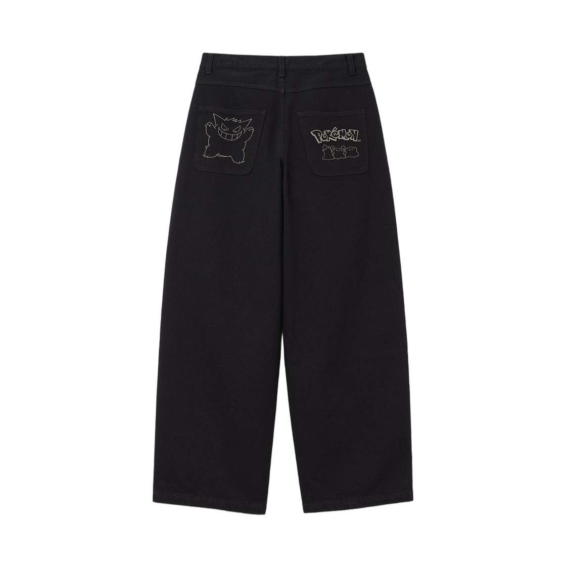 ECBPTML872 Millo Archive x Pokemon Freak Denim Pants Black