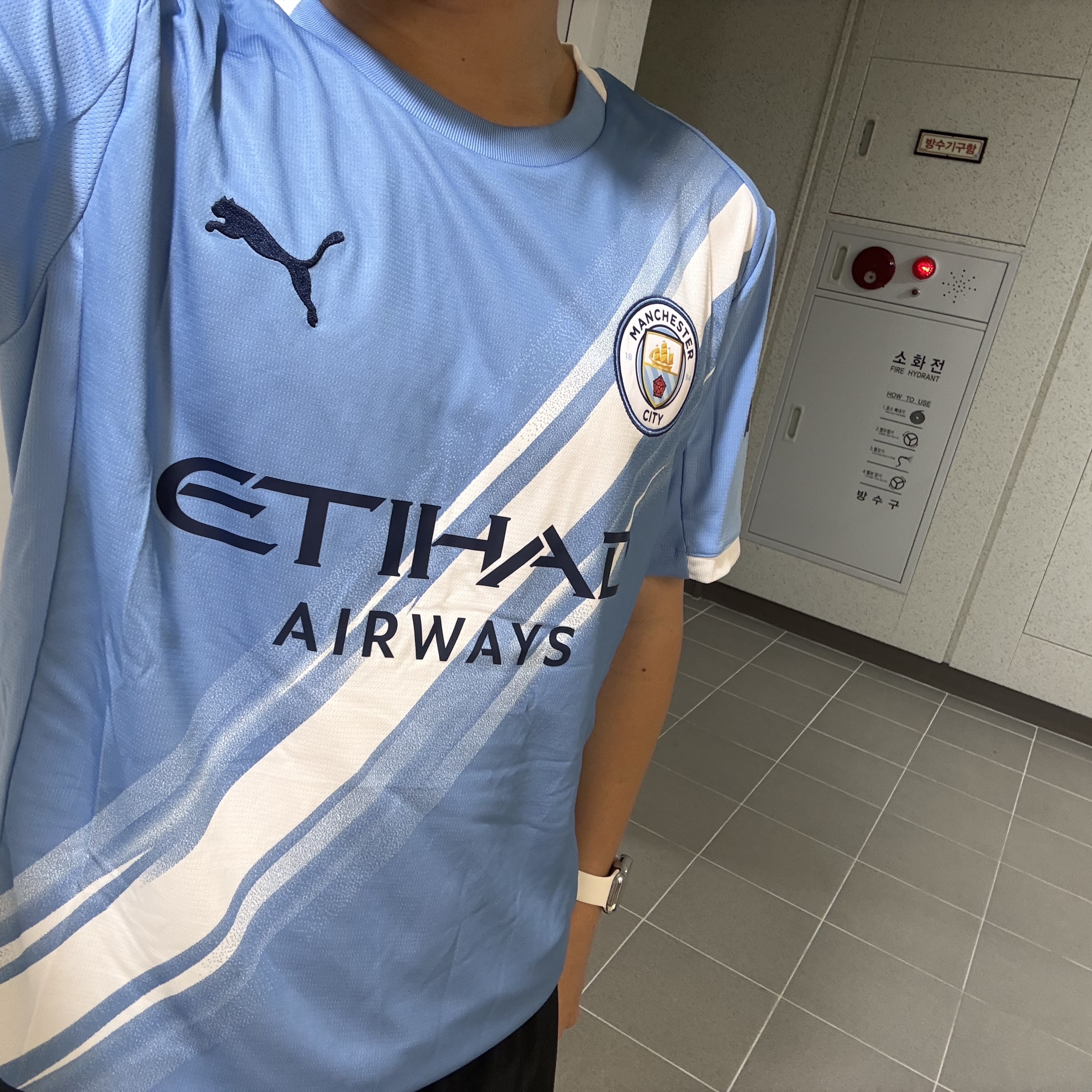 Puma Manchester City 2025/26 Home Replica Jersey Team Light Blue (Non Marking Ver.), Nike Challenger Dri-Fit Brief Lined 7 Inch Running Shorts Black - Asia 착용 스타일 - 3