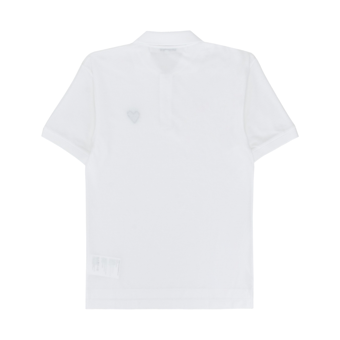 플레이 꼼데가르송 블랙 하트 폴로 셔츠 화이트(Play Comme des Garcons Black Heart Polo Shirt White) - 2