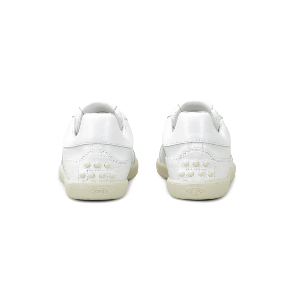[17% 쿠폰] 토즈 탭스 레더 스니커즈 화이트([17% 쿠폰] Tod's Tabs Leather Sneakers White) - 3