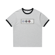 [KREAM 단독] CAVISH × Ha Hyun Sang Applique Logo Ringer Tee Grey