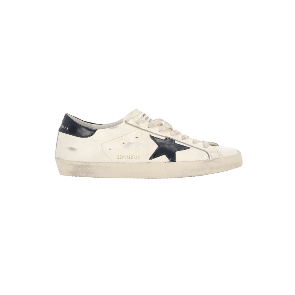 [17% 쿠폰] 골든구스 슈퍼스타 베이지 나이트 블루탭 스니커즈([17% 쿠폰] Golden Goose Superstar Beige Night Blue Heel Tab Sneakers) - 2