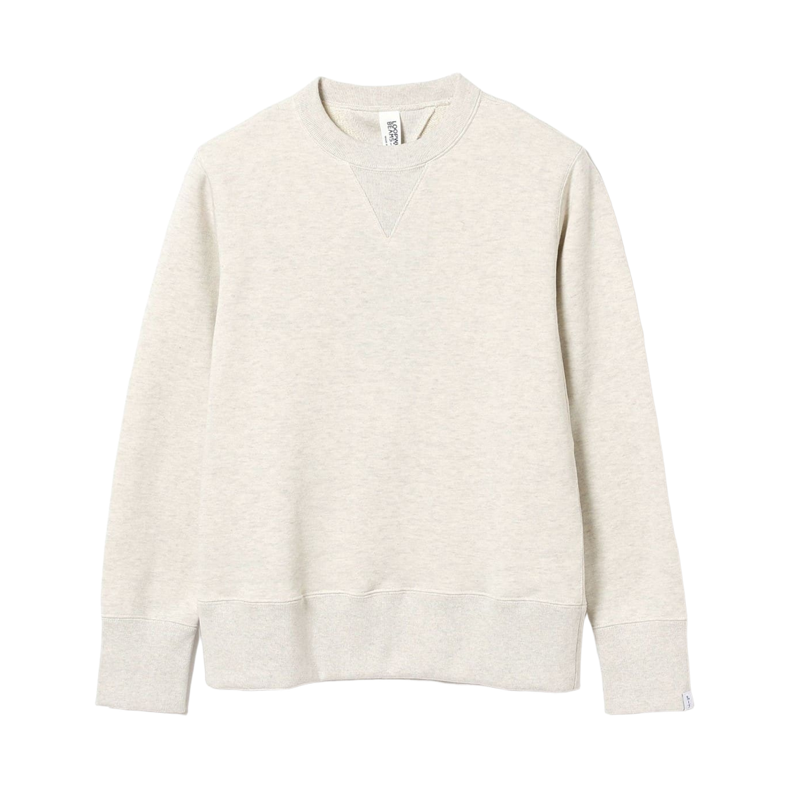 38-13-0061-593 Beams Plus x Loopwheeler Athletic Crewneck Sweat Oatmeal