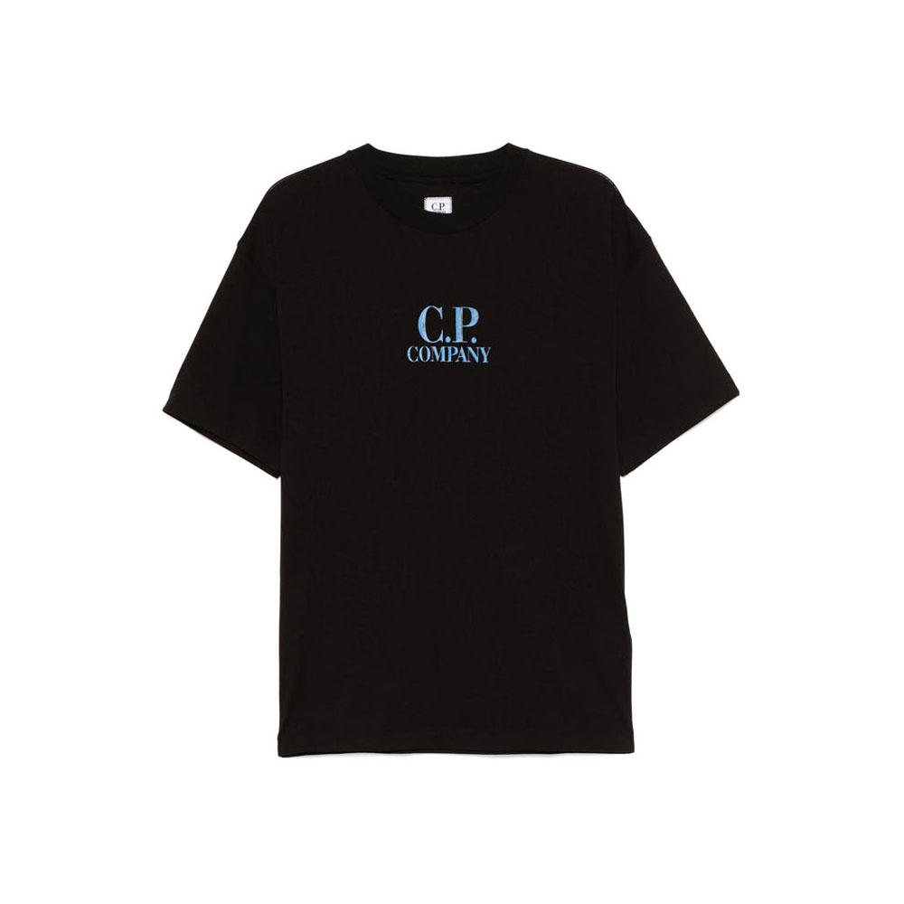 [17% 쿠폰] C.P. 컴퍼니 30/1 저지 로고 티셔츠 블랙 - 25SS([17% 쿠폰] C.P. Company 30/1 Jersey Logo T-Shirt Black - 25SS) - 2