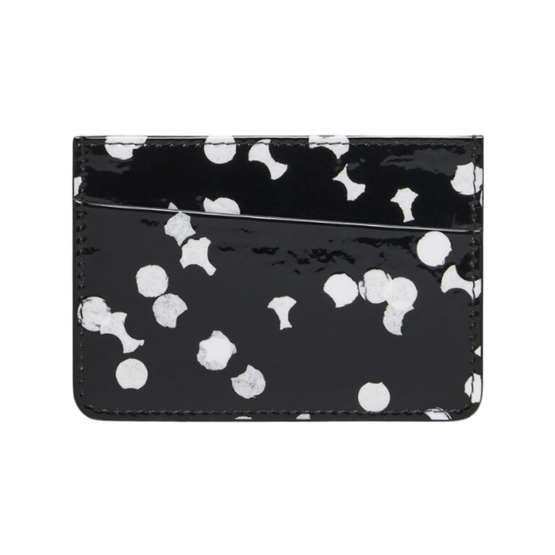 SA1VX0005P7793HB383 Maison Margiela Slim Card Holder Black White