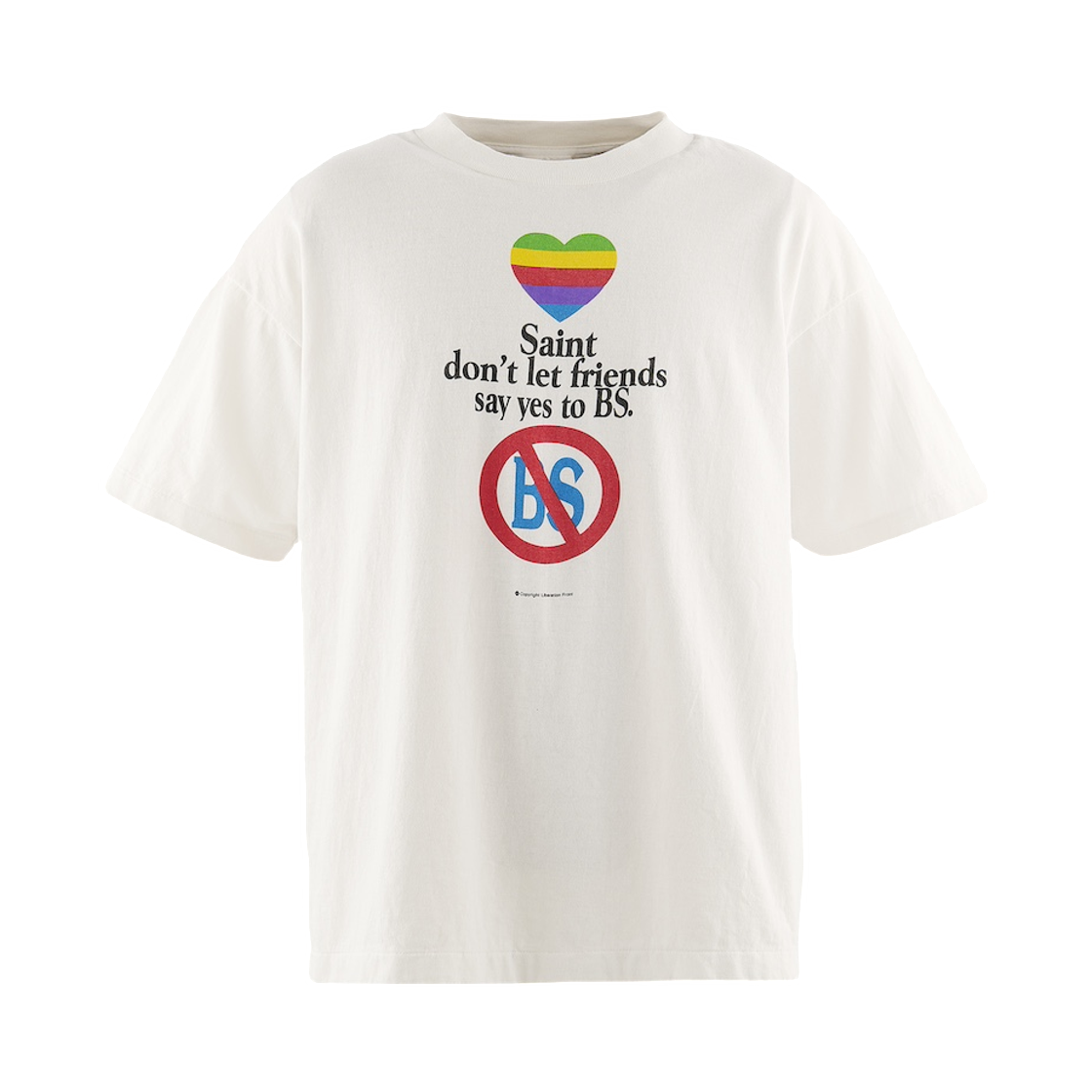 - Saint Mxxxxxx Don't S/S T-Shirt White - 26FW