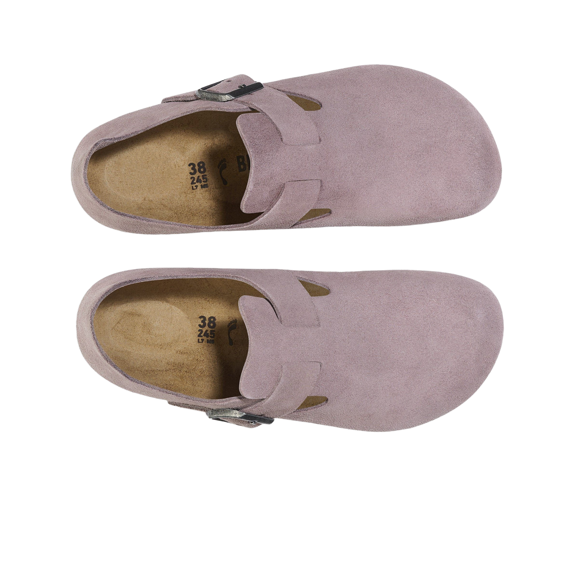 버켄스탁 런던 스웨이드 레더 페이디드 퍼플 - 레귤러(Birkenstock London Suede Leather Faded Purple - Regular) - 2