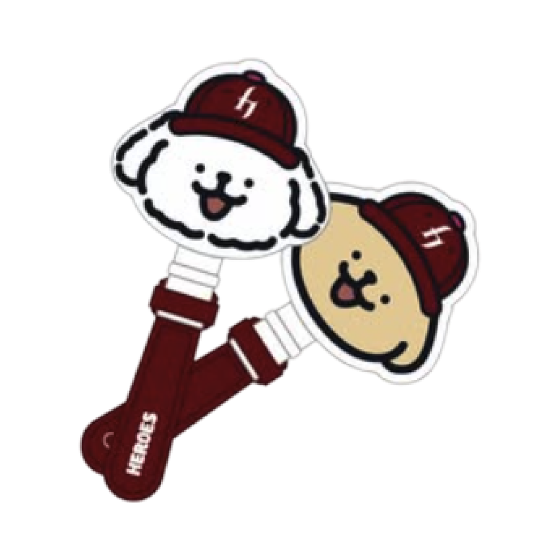 키움 히어로즈 x 몰티즈 양면 짝짝이(Kiwoom Heroes x Maltese Double-Sided Jjakjjaki)