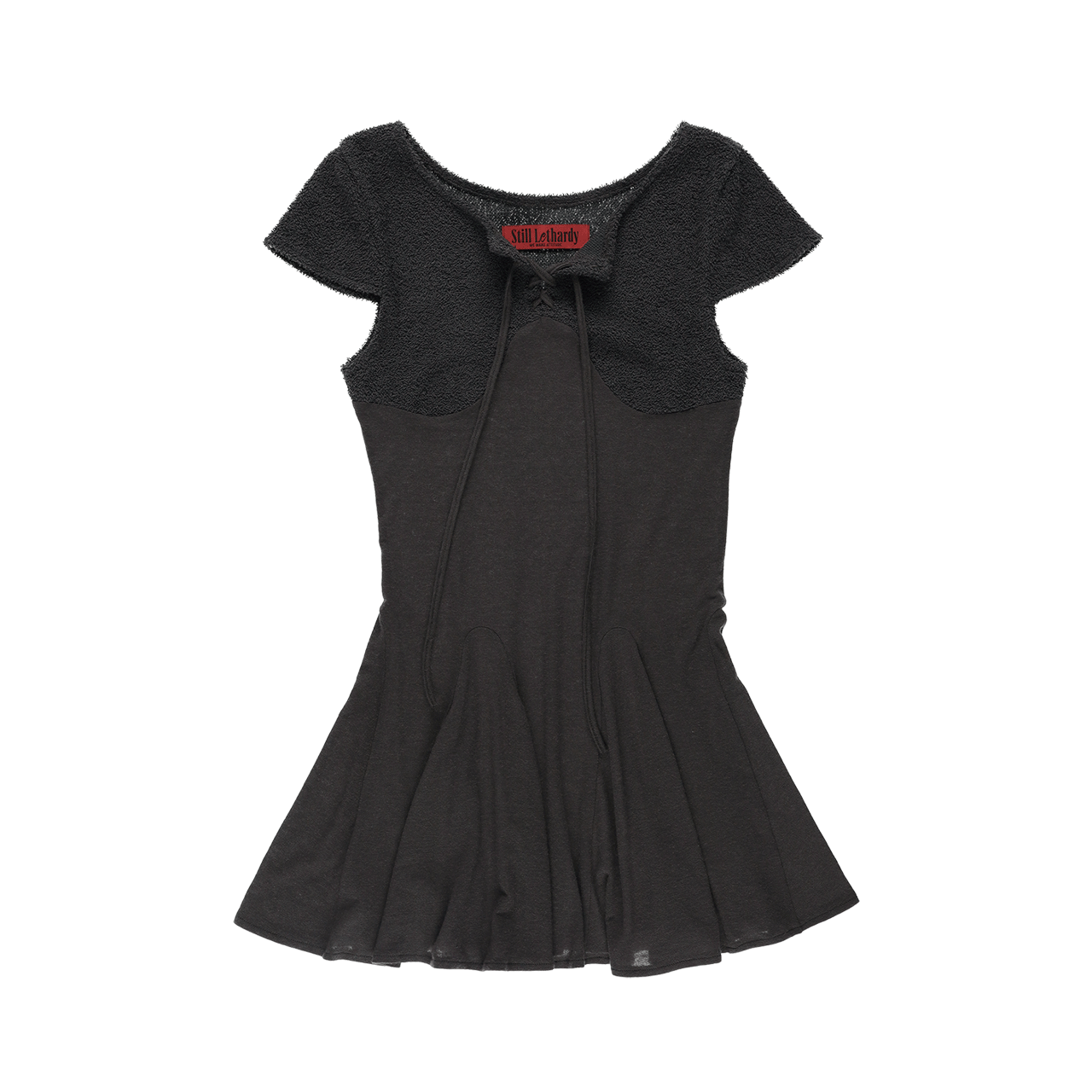 스틸레써디 커브드 라인 플레어 드레스 그레이(Still Lethardy Curved Line Flared Dress Grey)