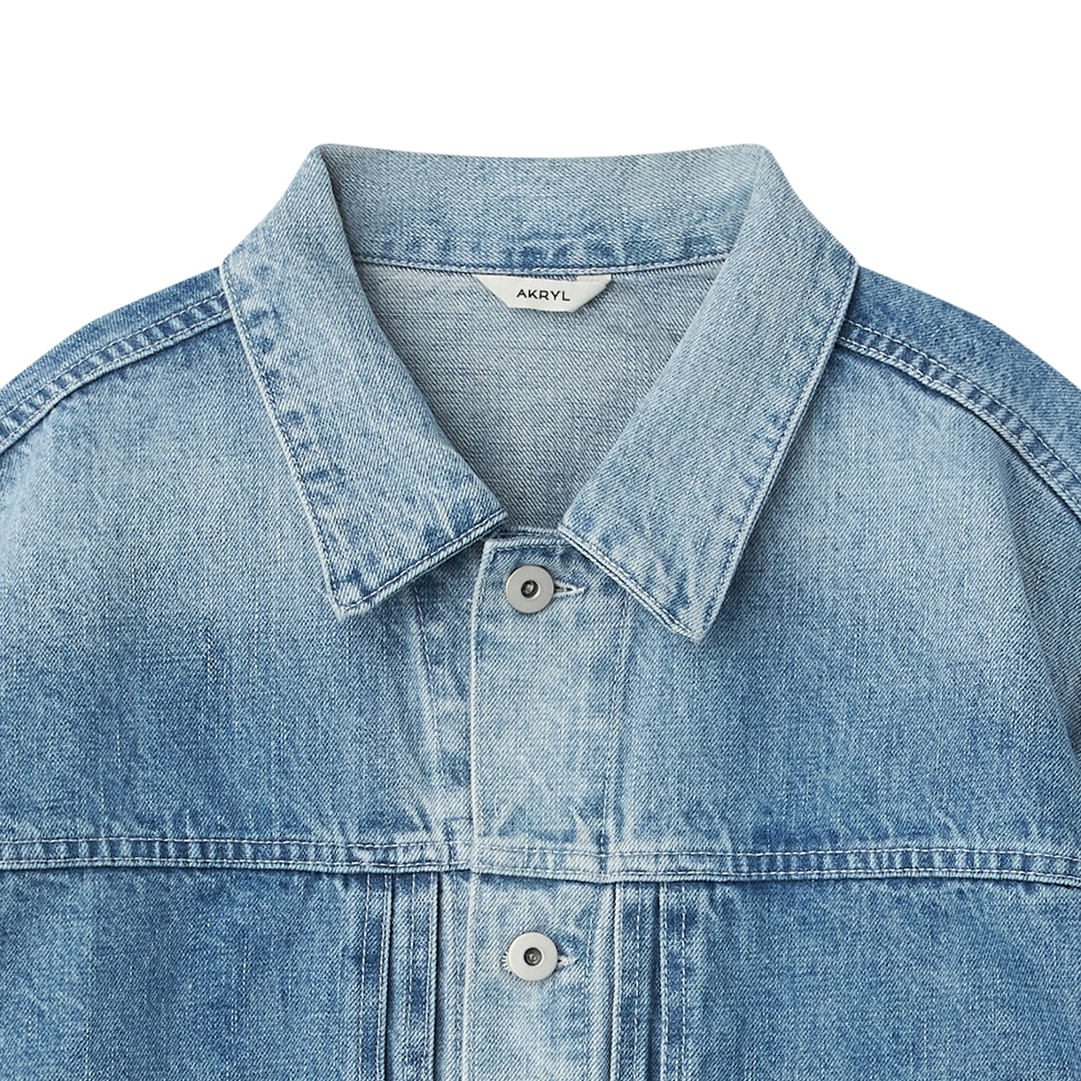 아크릴 데님 박시 자켓 아이스 워시 - 26FW(AKRYL Denim Boxy Jacket Ice Wash - 26FW) - 3