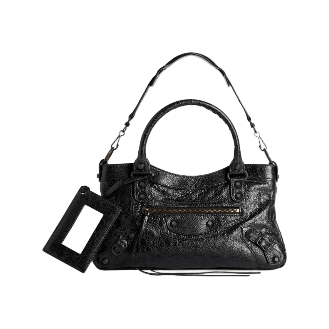 8669582ACFH1000 Balenciaga Le City First Bag Black