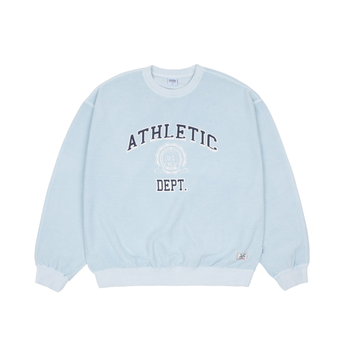 BUQMMZX822LB UNIVERSE GARMENT Pigment Dyeing Reverse Sweatshirt Light Blue