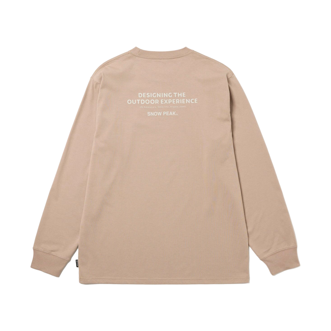 스노우 피크 타이포그래피 롱슬리브 티셔츠 베이지(Snow Peak Typography Long Sleeve T-Shirt Beige) - 2