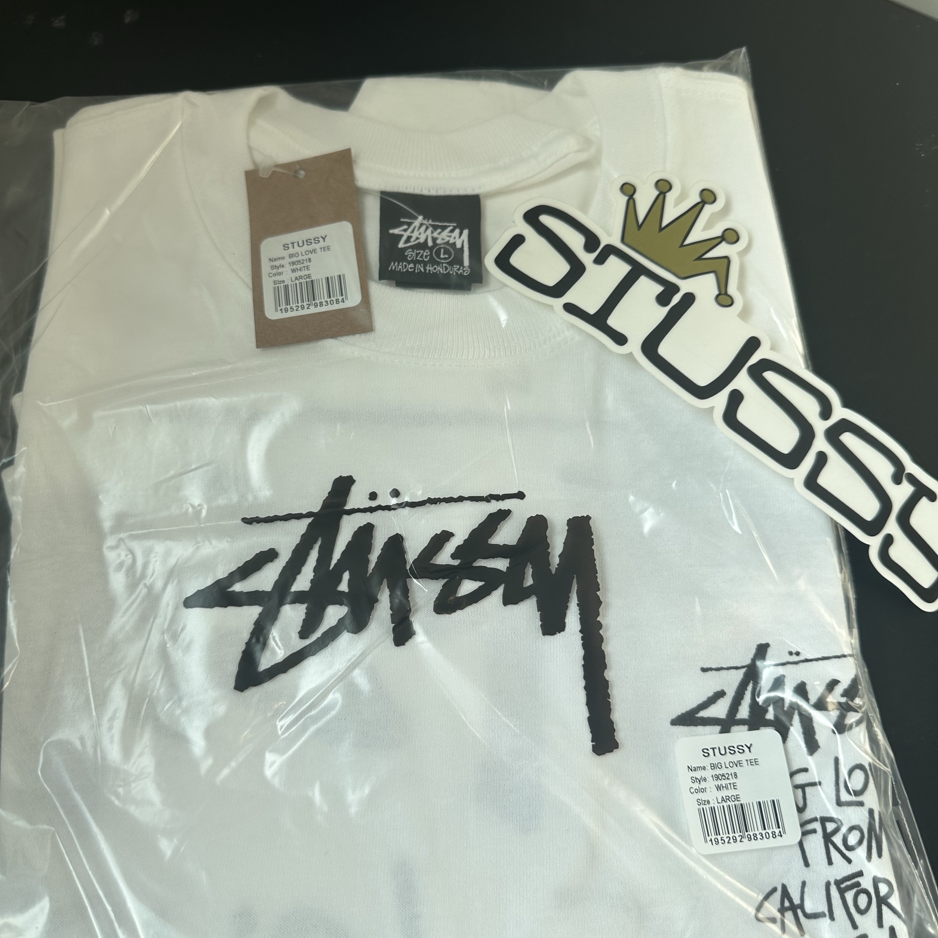 Stussy Big Love T-Shirt White 착용 스타일