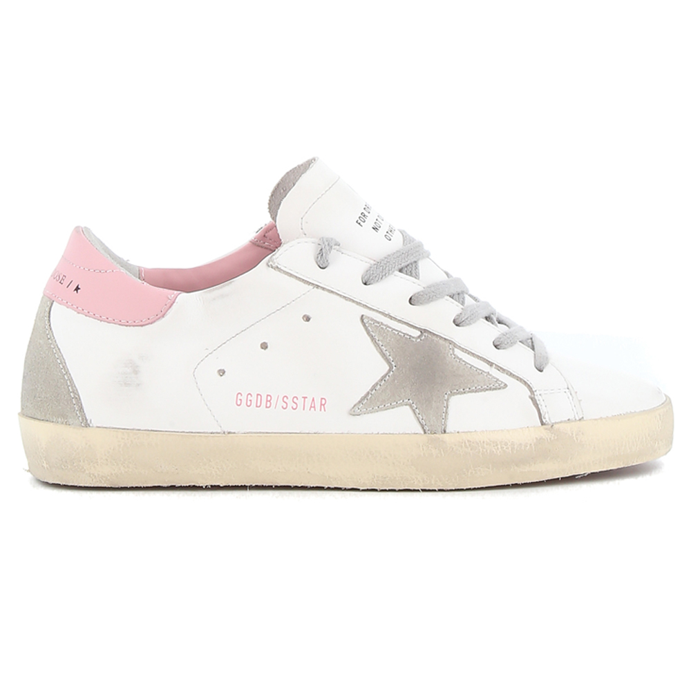 [17% 쿠폰] (W) 골든구스 슈퍼스타 화이트 핑크탭 스니커즈([17% 쿠폰] (W) Golden Goose Superstar White Pink Heel Tab Sneakers) - 2