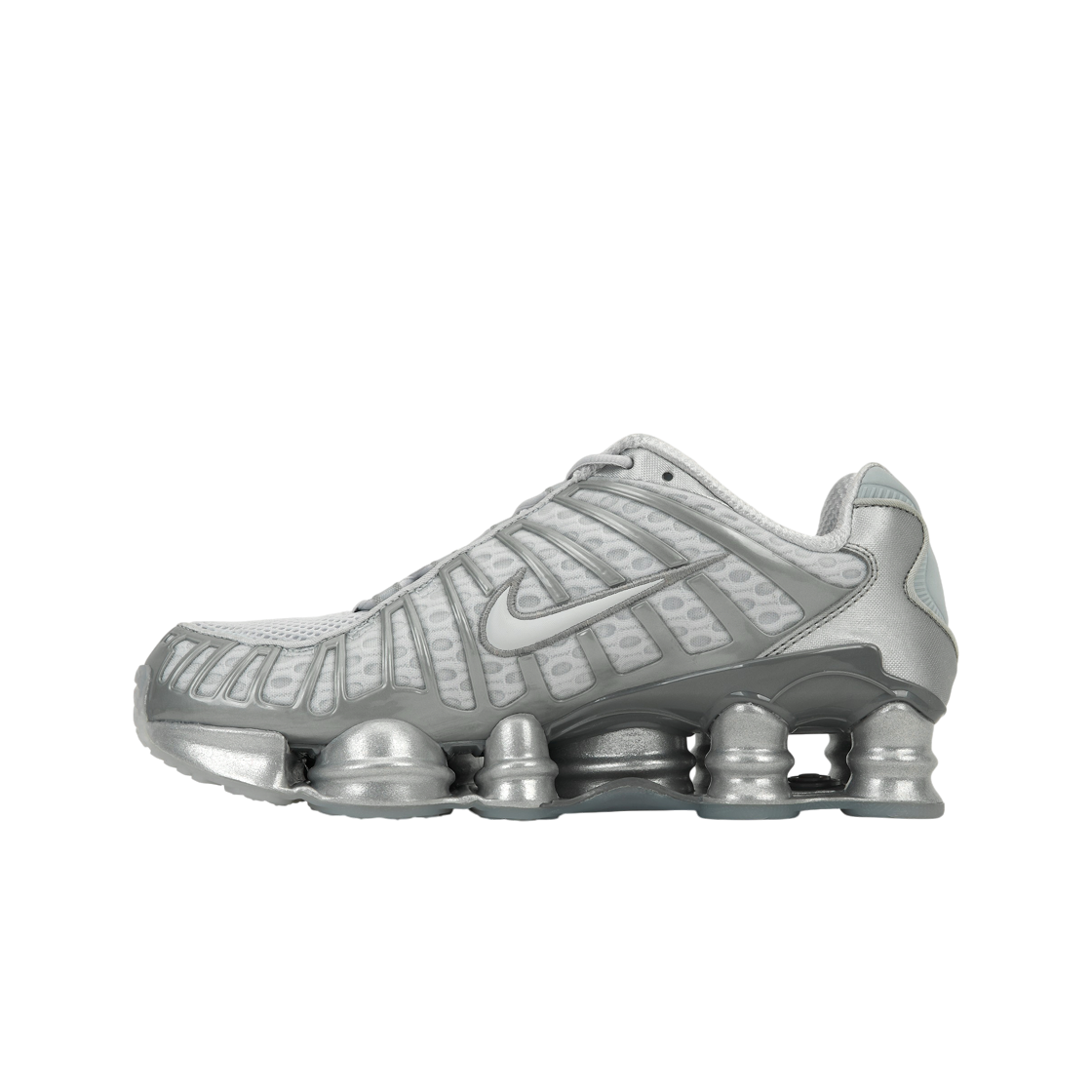 (W) 나이키 샥스 TL 퓨어 플래티넘 앤 메탈릭 실버((W) Nike Shox TL Pure Platinum and Metallic Silver) - 3