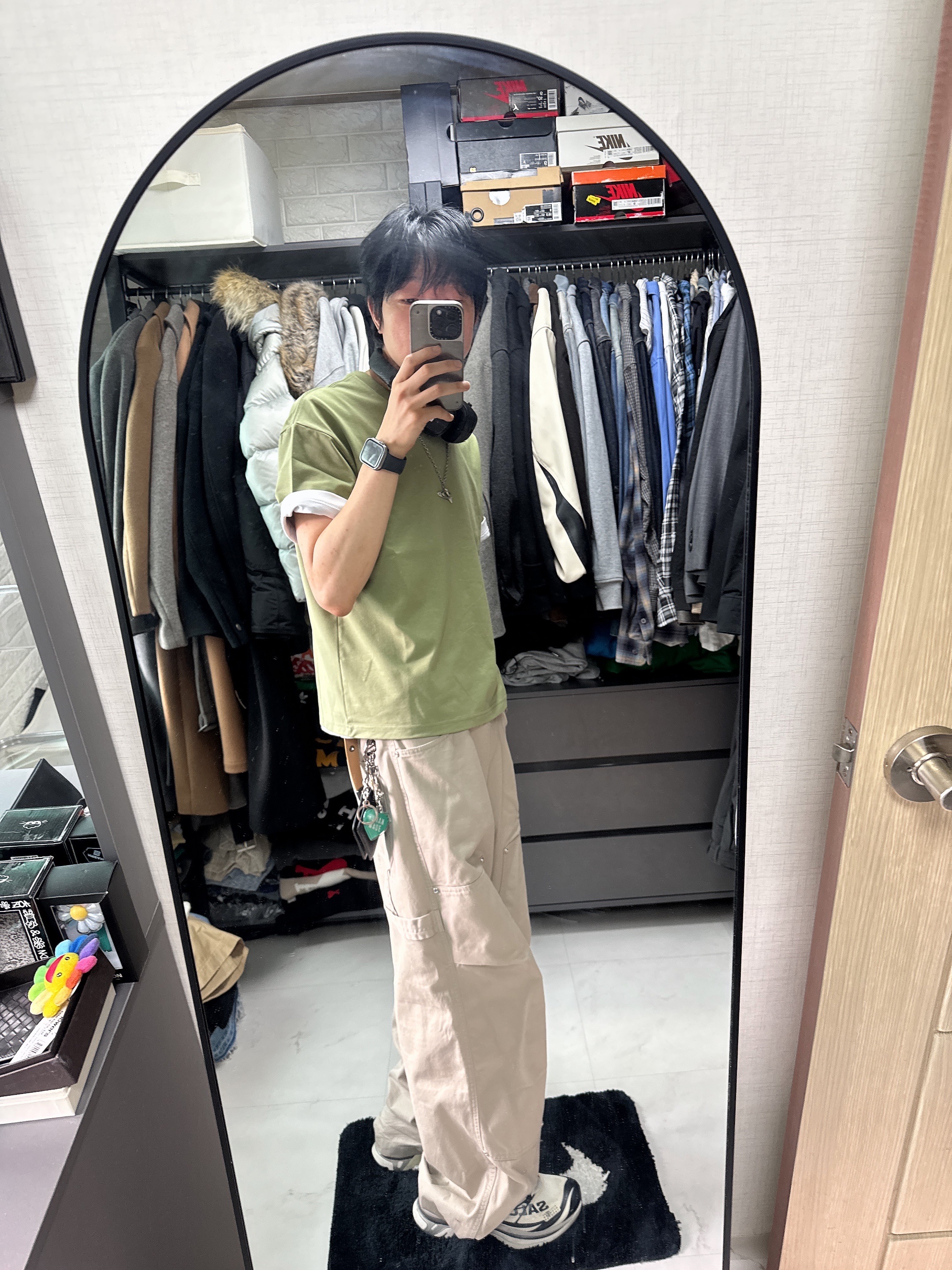 Maison Mihara Yasuhiro Blakey OG Sole Canvas Low-top Sneakers White, Diesel Dx1342 Stainless Steel Pendant Necklace Silver 착용 스타일 - 5