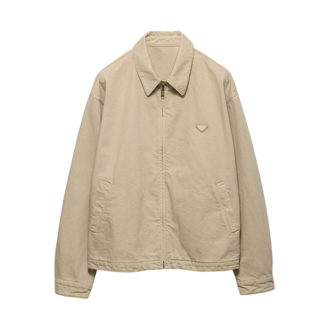 프라다 올드 데님 블루종 자켓 샌드(Prada Old Denim Blouson Jacket Sand)