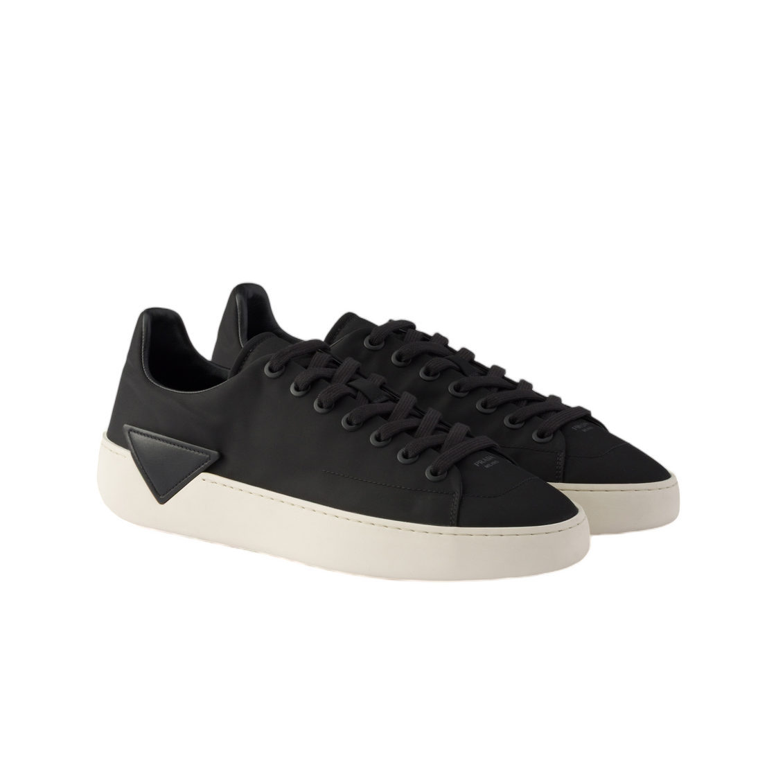 프라다 코트 리나일론 스니커즈 블랙(Prada Court Re-Nylon Sneakers Black) - 2