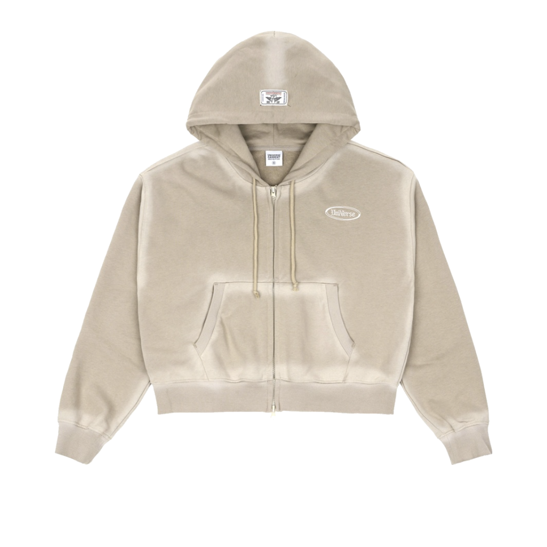 BUQZPAS887BE UNIVERSE GARMENT Spray Hood Zip-Up Beige