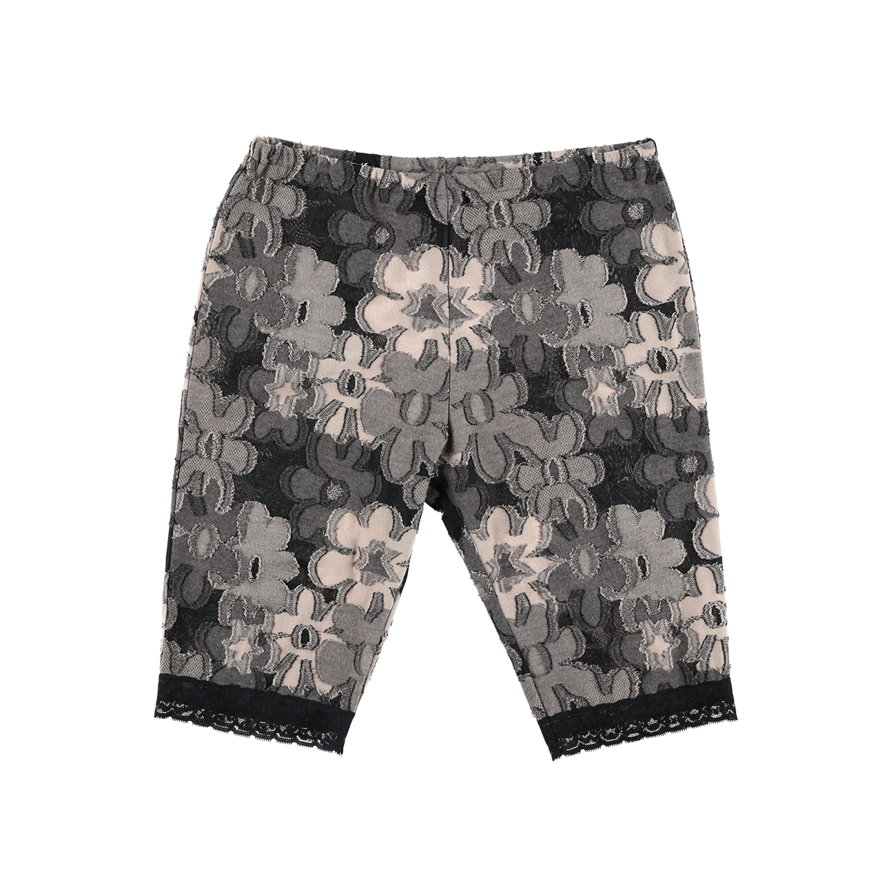 스틸레써디 레이스 헴 쇼츠: 플라워 브라(Still Lethardy Lace Hem Shorts: Flower Brown)