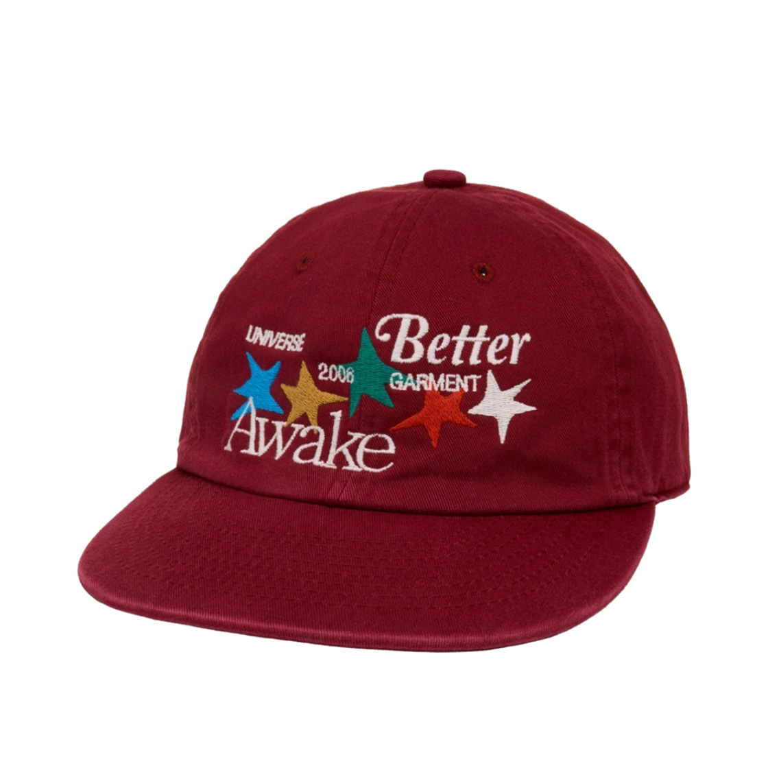 BUACAAS856BD UNIVERSE GARMENT Multi Star Washing Cap Burgundy