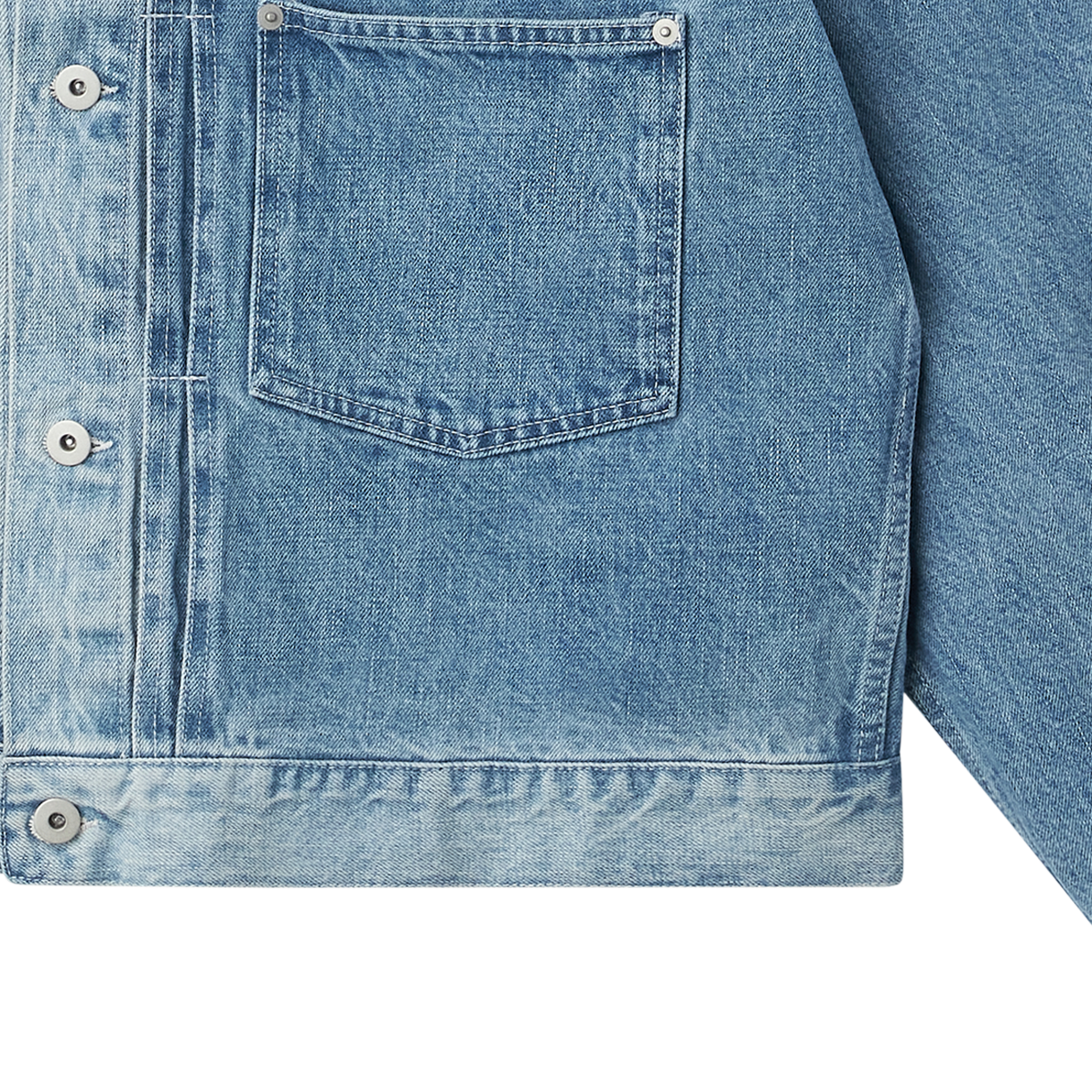 아크릴 데님 박시 자켓 아이스 워시 - 26FW(AKRYL Denim Boxy Jacket Ice Wash - 26FW) - 5