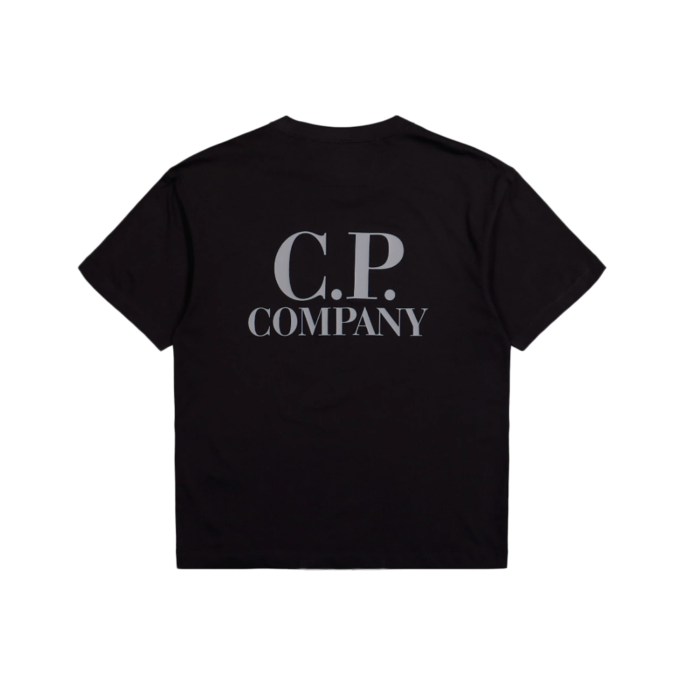 [17% 쿠폰] C.P. 컴퍼니 30/1 저지 숏슬리브 로고 티셔츠 블랙 - 26SS([17% 쿠폰] C.P. Company 30/1 Jersey Short Sleeve Logo T-Shirt Black - 26SS) - 3