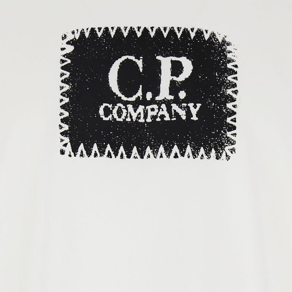 [17% 쿠폰] C.P. 컴퍼니 30/1 저지 로고 라벨 티셔츠 화이트 - 25SS([17% 쿠폰] C.P. Company 30/1 Jersey Logo Label T-Shirt White - 25SS) - 4