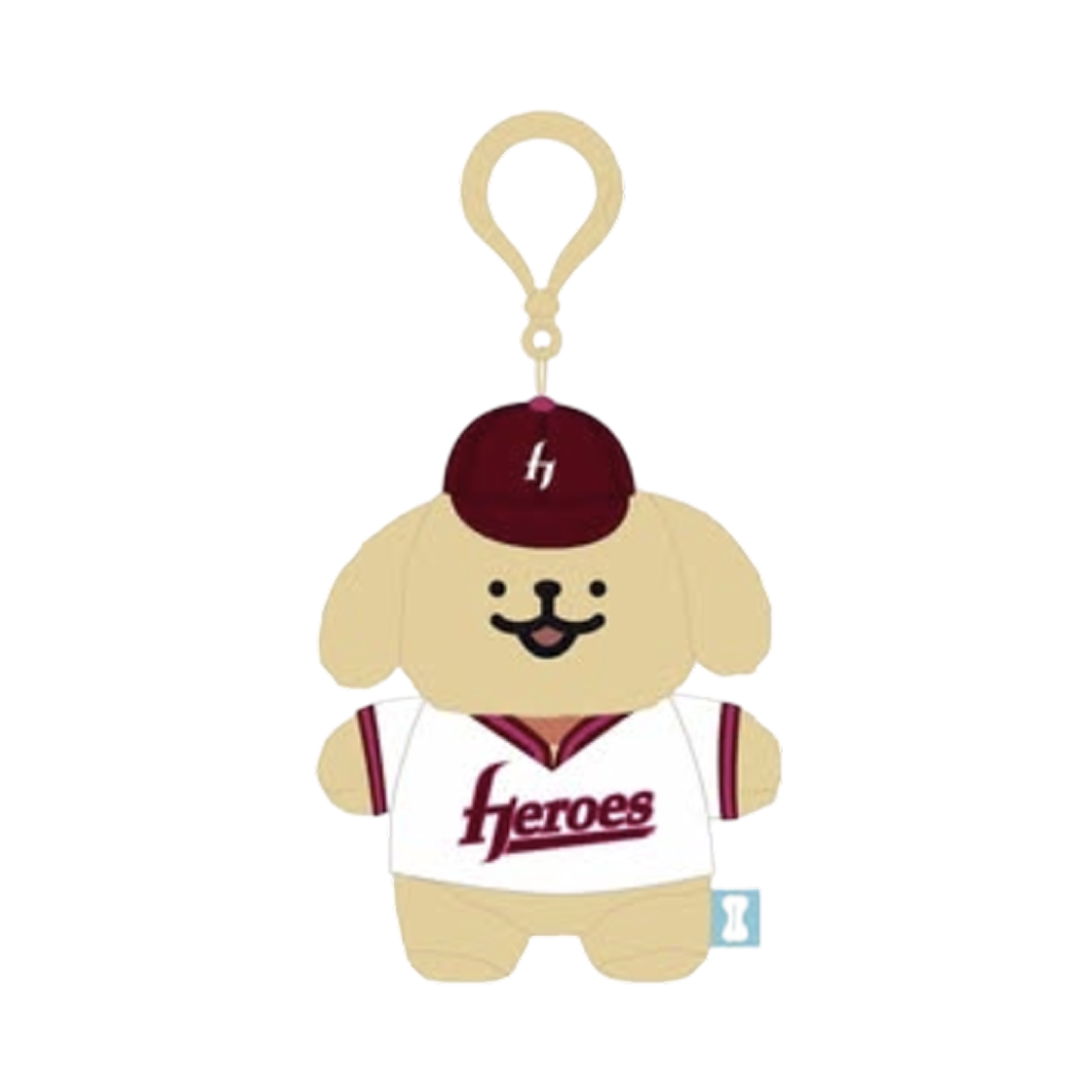 키움 히어로즈 x 몰티즈 인형 키링 리트리버(Kiwoom Heroes x Maltese Plush Keyring Retriever)