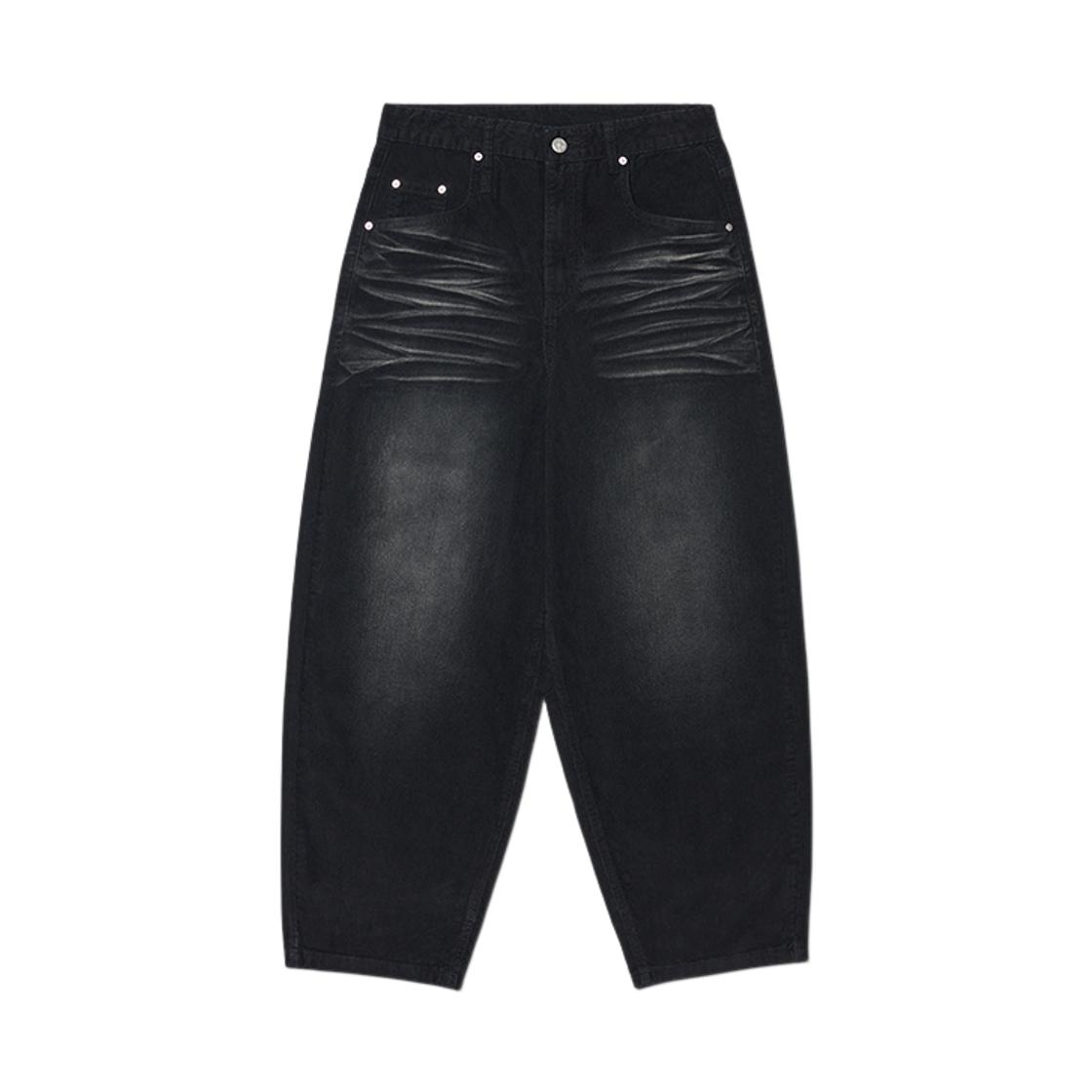 NMWF52PT02BLK NOMANUAL Wave Curved Corduroy Pants Black