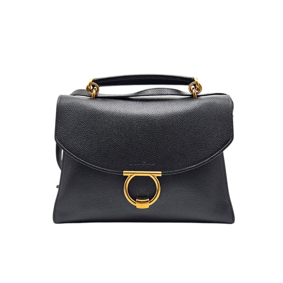 IT6HVQU8VOS3 Ferragamo Gancini Margo Large Top Handle Bag