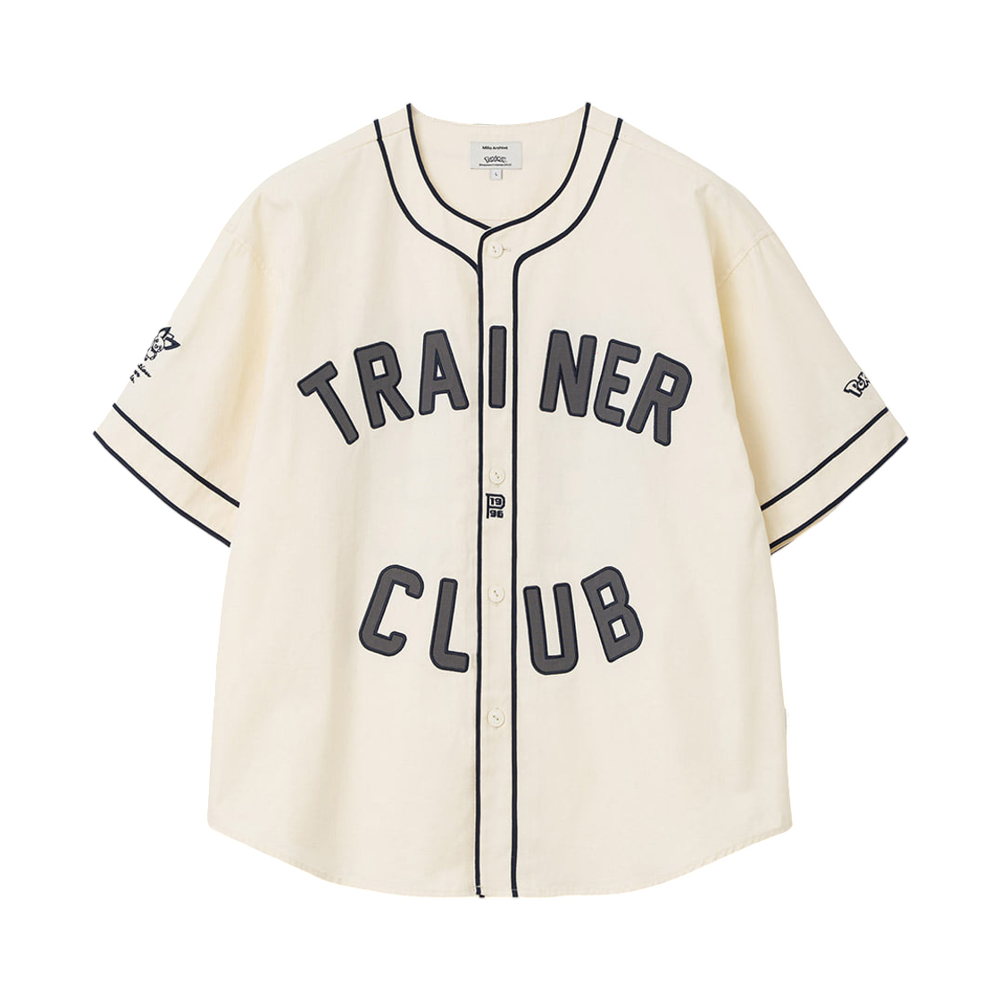- Millo Archive x Pokemon Trainer Baseball Shirt Ecru