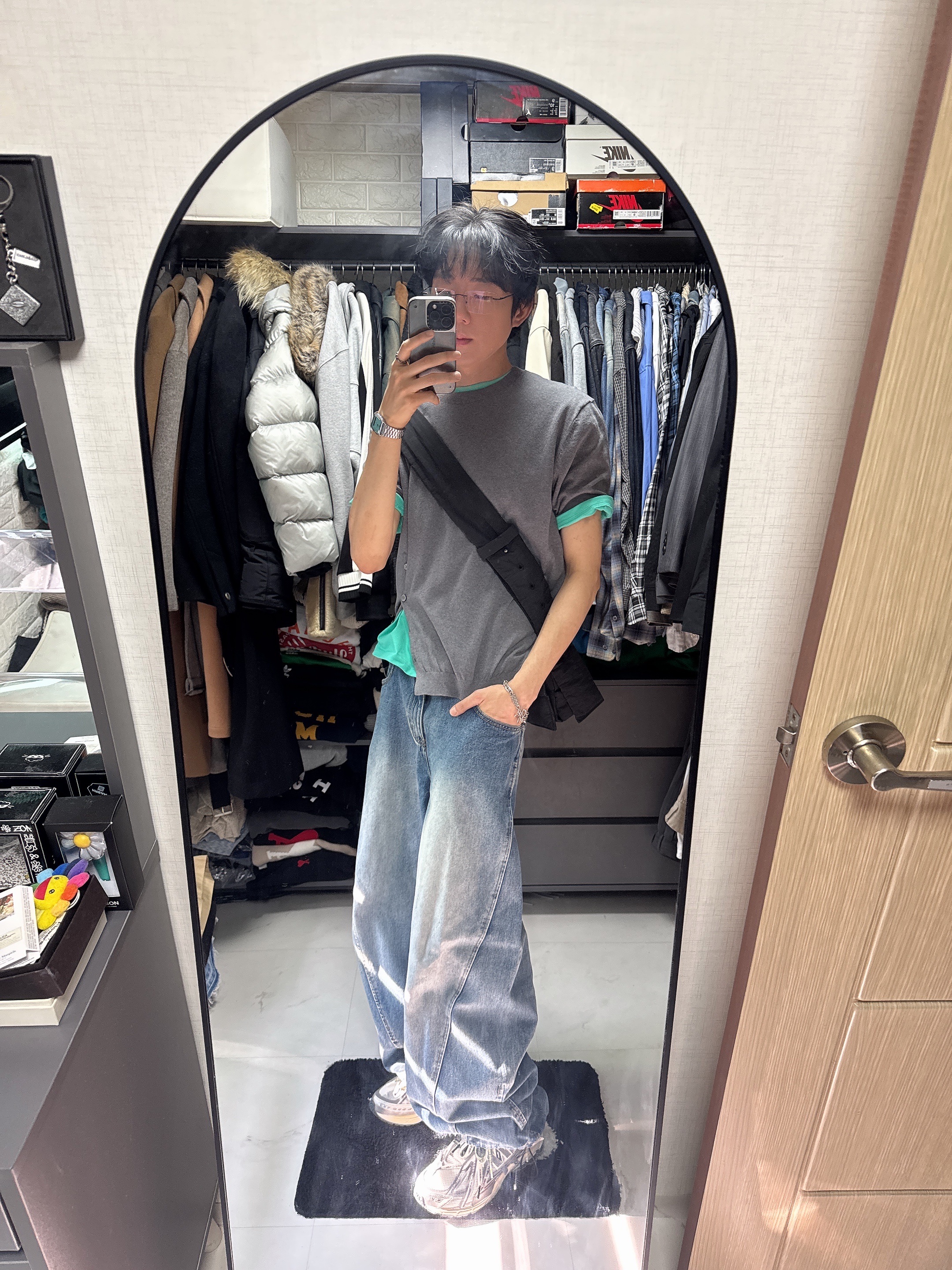 Maison Mihara Yasuhiro Blakey OG Sole Canvas Low-top Sneakers White, Diesel Dx1342 Stainless Steel Pendant Necklace Silver 착용 스타일 - 6