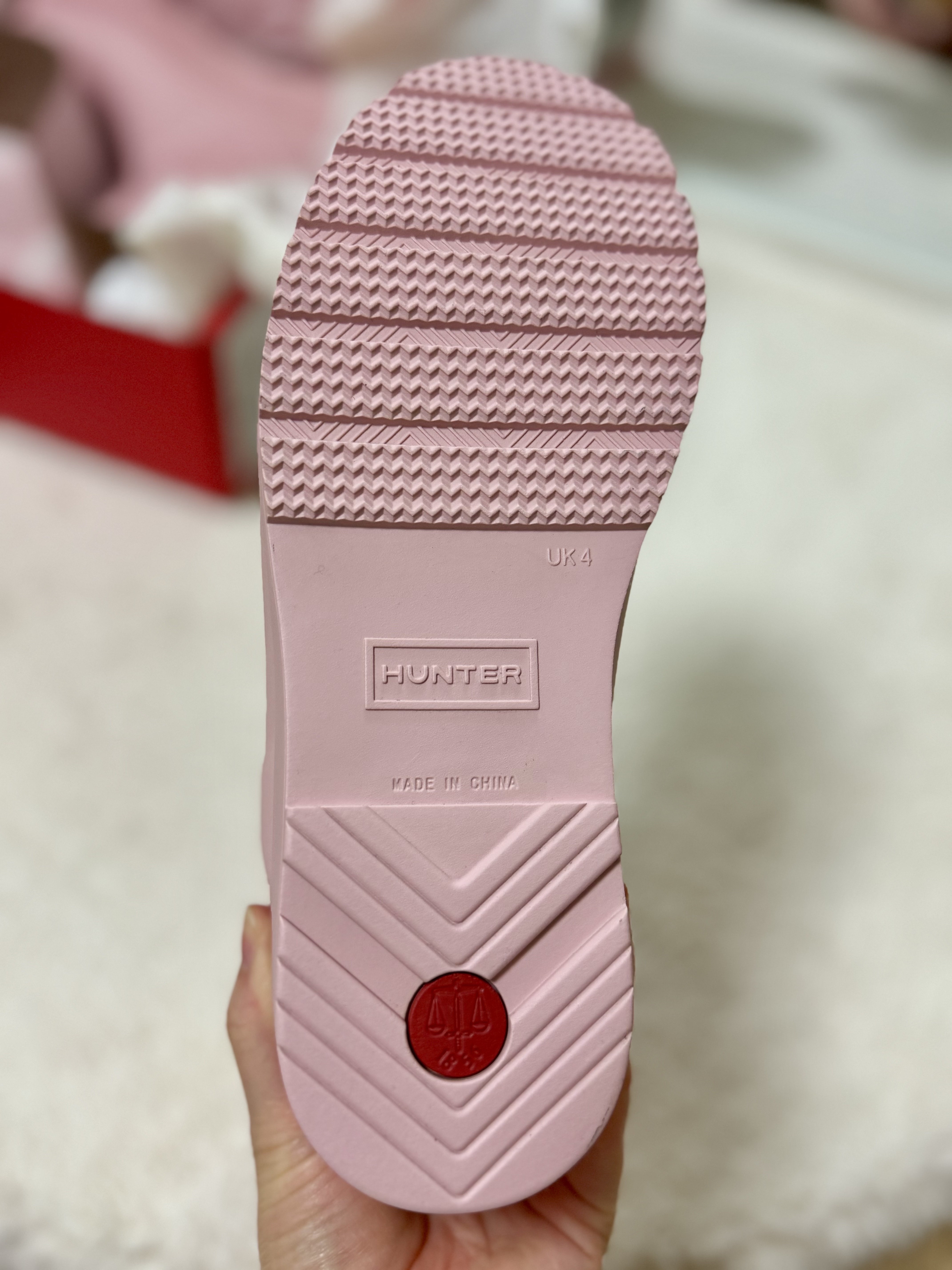 (W) Hunter Play Short Wellington Boots Azalea Pink 착용 스타일 - 7