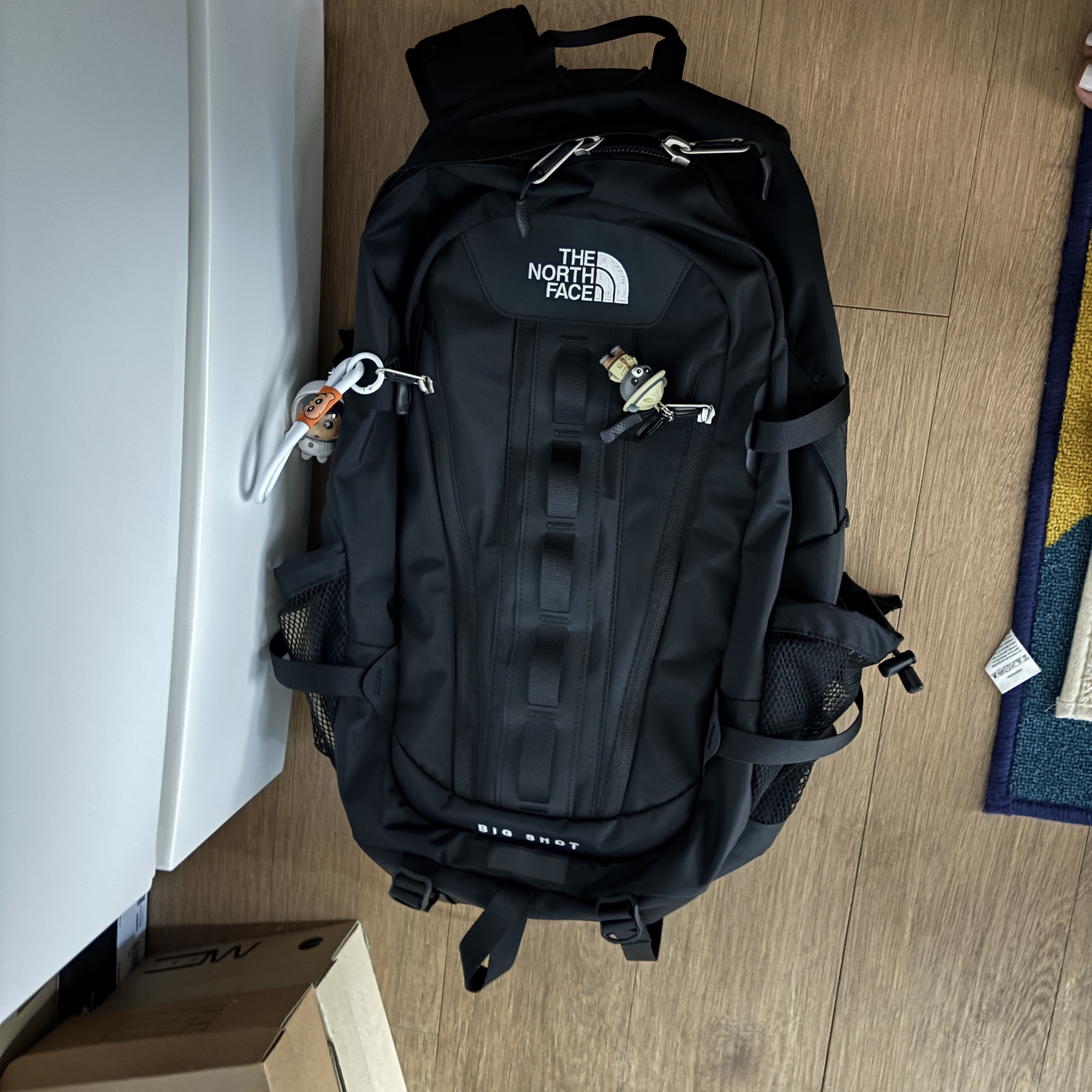 The North Face Big Shot Black 착용 스타일