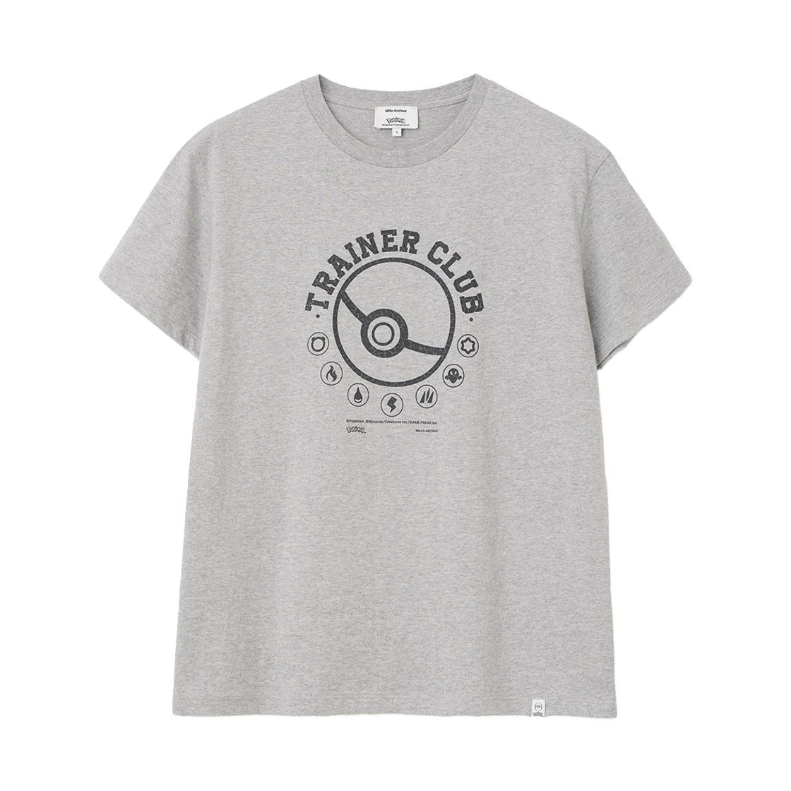 - Millo Archive x Pokemon Trainer Club T-Shirt Melange Gray