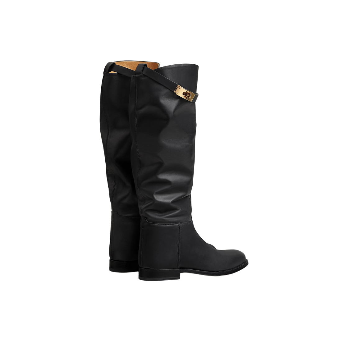 (W) 에르메스 점핑 서플 부츠 카프스킨 & 누아((W) Hermes Jumping Supple Boots Calfskin & Noir) - 3