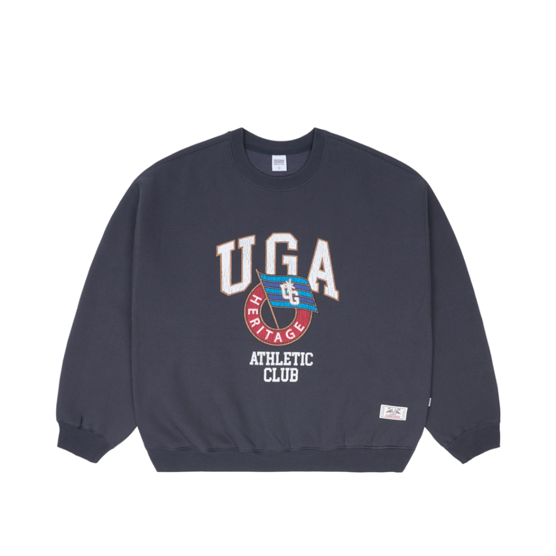 BUQMMZX821CL UNIVERSE GARMENT UGA Athletic Fleece Sweatshirt Charcoal